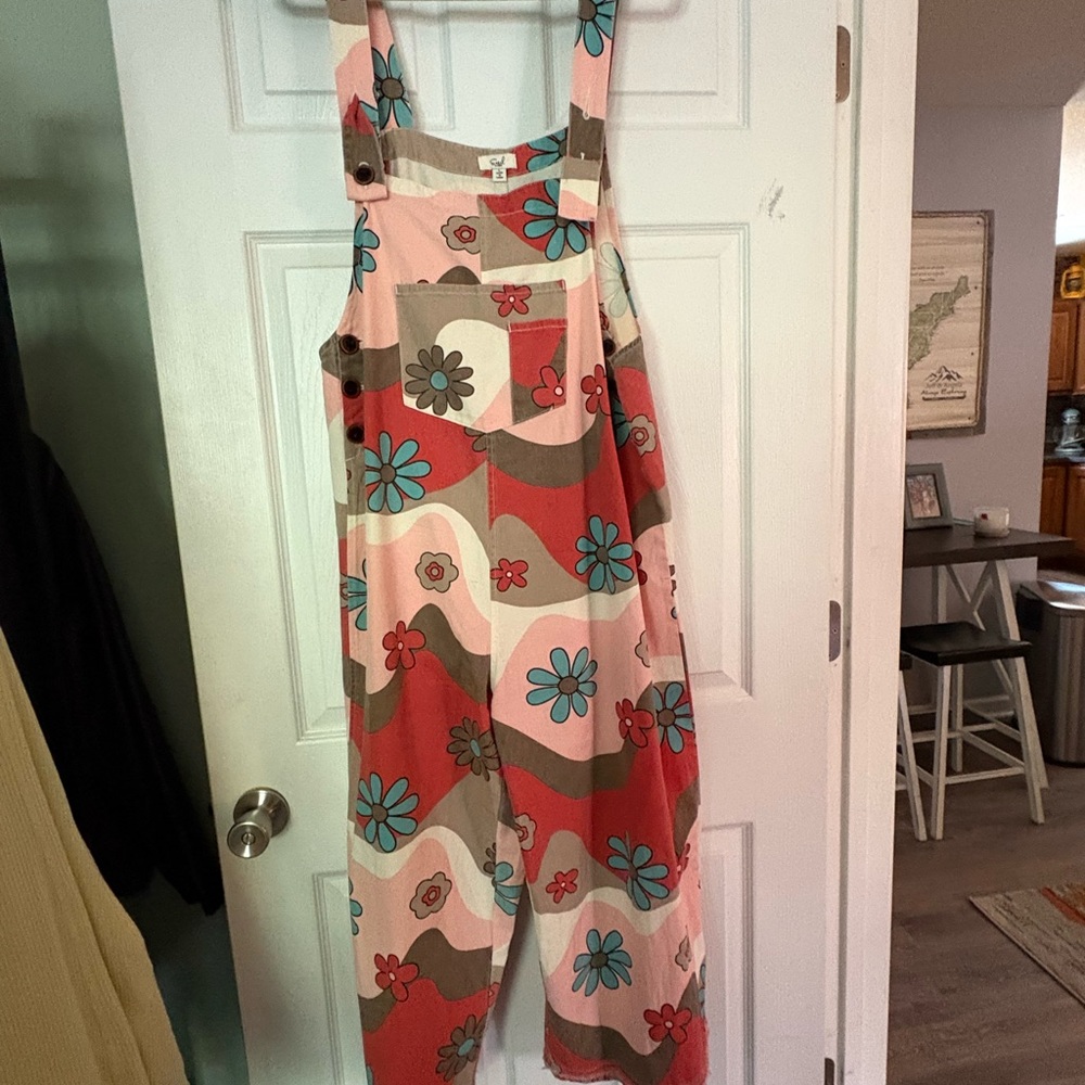 Easel Multicolor Floral Jumpsuit